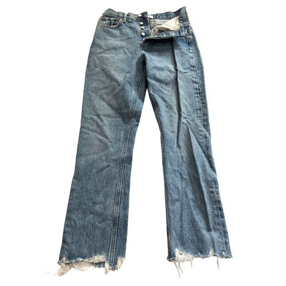 AGOLDE Riley High Rise Straight Crop Jeans in Haven - Picture 1 of 6
